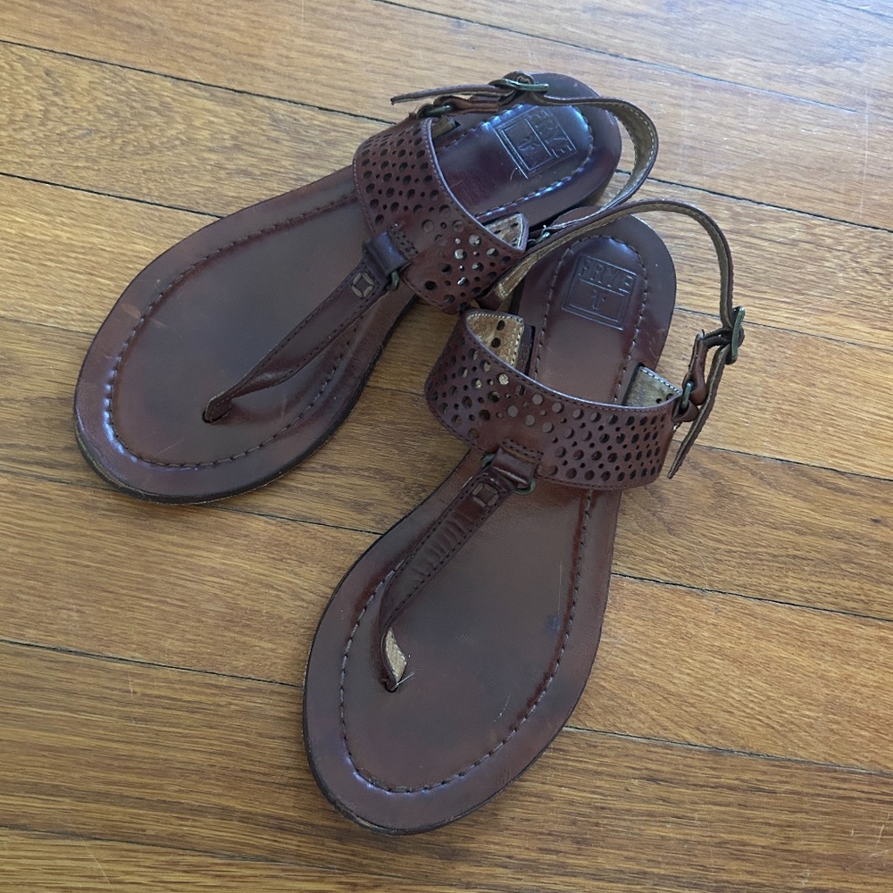 Frye, Rachel Perforated Sling Back Sandal